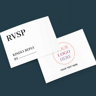 Benutzerdefiniertes Logo - Keine Mindestbestellung RSVP Karte