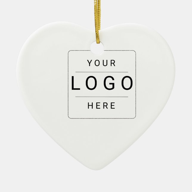 Benutzerdefiniertes Logo Keramik Ornament (Vorne)