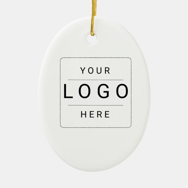 Benutzerdefiniertes Logo Keramik Ornament (Vorne)