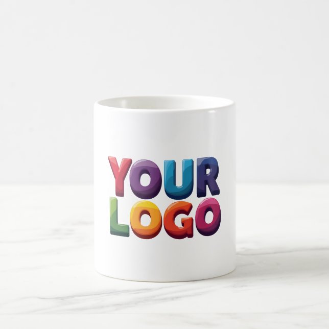 Benutzerdefiniertes Logo – Laden Sie Ihr Logo hoch Kaffeetasse (Mittel)