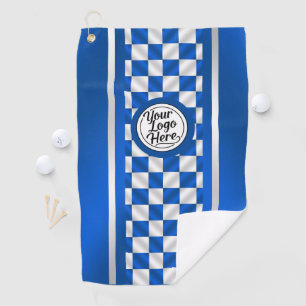 Benutzerdefiniertes Logo Lustiges königsblaues Spo Golfhandtuch