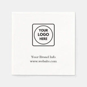 Benutzerdefiniertes Logo Minimal modernes Brandi Serviette