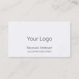 Benutzerdefiniertes Logo Minimalist Professional V Visitenkarte