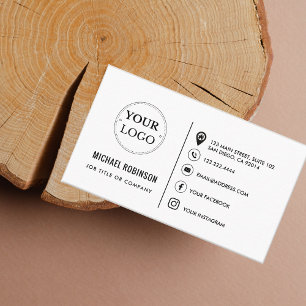 Benutzerdefiniertes Logo Minimalistisch Moderne So Visitenkarte