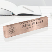 Benutzerdefiniertes Logo Mitarbeiter Luxus Faux Br