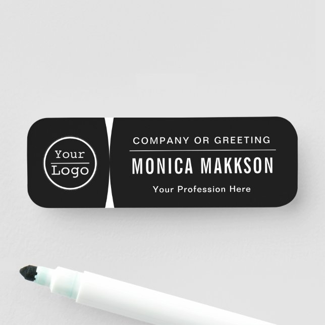 Benutzerdefiniertes Logo Mitarbeiter Magnetic oder Namensschild (Beispiel)