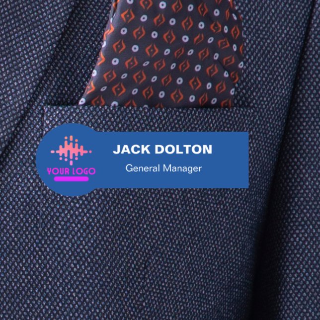 Benutzerdefiniertes Logo Mitarbeiter Magnetic oder Namensschild (Von Creator hochgeladen)