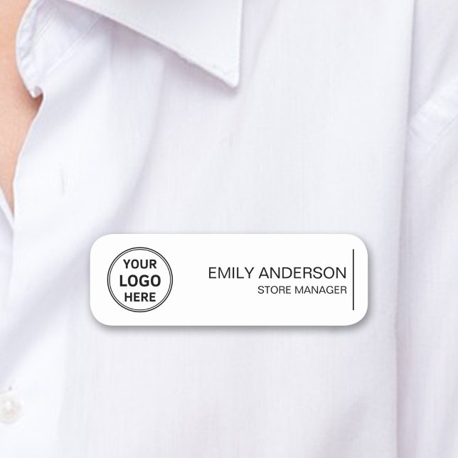 Benutzerdefiniertes Logo Mitarbeiter Magnetic Safe Namensschild (Custom Logo Employee Magnetic Safety Pin Name Tag)