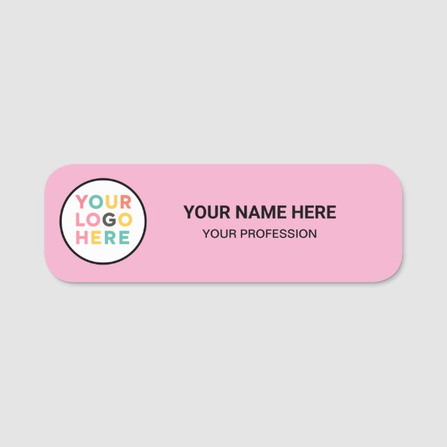 Benutzerdefiniertes Logo Mitarbeiter Magnetisch Od Namensschild (Vorderseite)