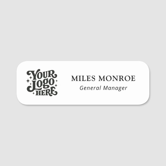 Benutzerdefiniertes Logo Mitarbeiter Magnetisch OD Namensschild (Vorderseite)