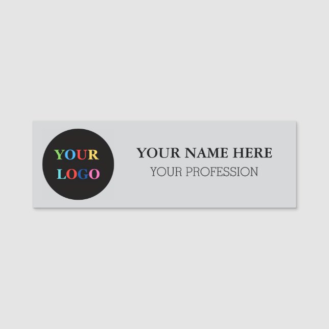 Benutzerdefiniertes Logo Mitarbeiter magnetisch un Namensschild (Vorderseite)