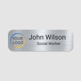 Benutzerdefiniertes Logo Mitarbeiter Personalisier Namensschild