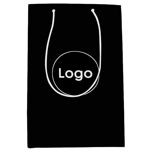 Benutzerdefiniertes Logo  Mittlere Geschenktüte (Vorderseite)