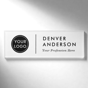 Benutzerdefiniertes Logo modern minimalistisch Namenschild