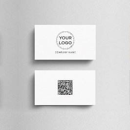 Benutzerdefiniertes Logo Modern Minimalistischer Q Visitenkarte