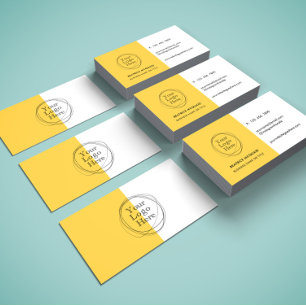 Benutzerdefiniertes Logo Modern Minimalistisches S Visitenkarte