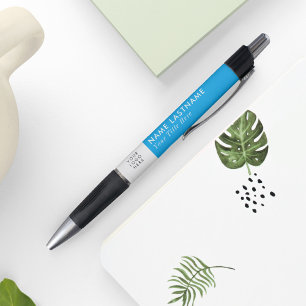 Benutzerdefiniertes Logo Modern Sky Blue Simple Bu Kugelschreiber