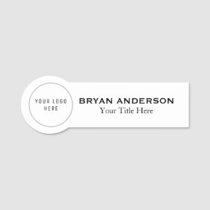 Benutzerdefiniertes Logo Moderne Minimalistische N Namensschild