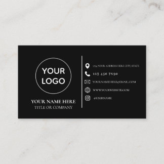 Benutzerdefiniertes Logo moderne minimalistische S Visitenkarte
