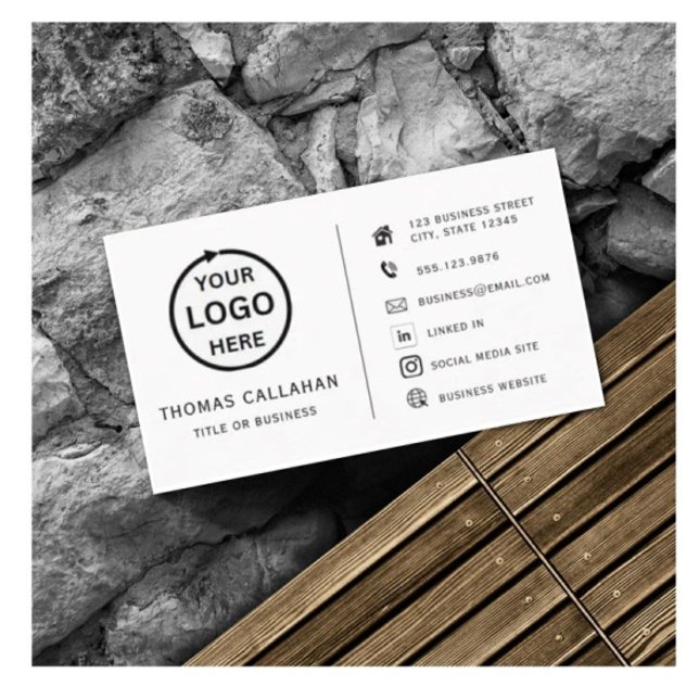 Benutzerdefiniertes Logo moderne minimalistische S Visitenkarte (Von Creator hochgeladen)