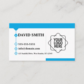 Benutzerdefiniertes Logo, moderne minimalistische  Visitenkarte