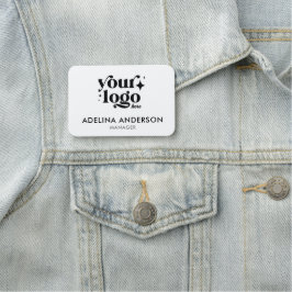 Benutzerdefiniertes Logo Moderner, einfacher saube Namensschild