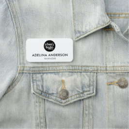 Benutzerdefiniertes Logo Moderner, einfacher saube Namensschild