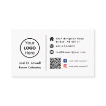 Benutzerdefiniertes Logo Moderner QR-Code Sozialme