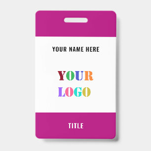 Benutzerdefiniertes Logo oder Foto Personalisierte Ausweis
