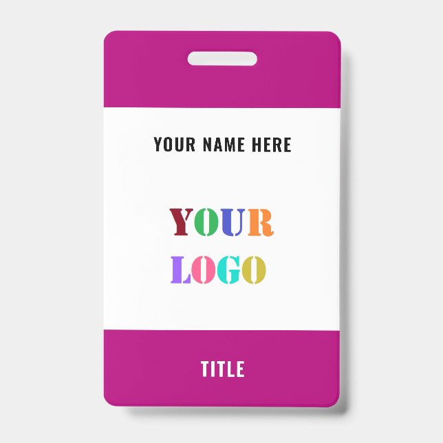Benutzerdefiniertes Logo oder Foto Personalisierte Ausweis (Vorderseite)