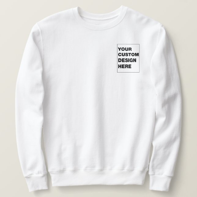 Benutzerdefiniertes Logo - Personalisierte Crewnec Sweatshirt (Design vorne)