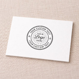 Benutzerdefiniertes Logo Personalisierte Geschäfts Dankeskarte