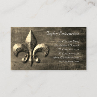 Benutzerdefiniertes Logo Professionelles Fleur de Visitenkarte