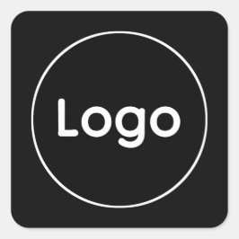 Benutzerdefiniertes Logo  Quadratischer Aufkleber