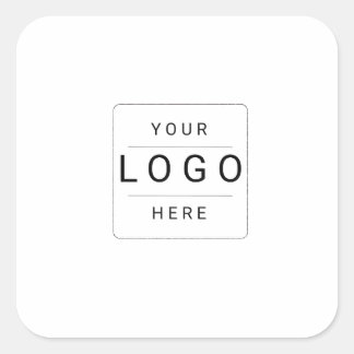 Benutzerdefiniertes Logo Quadratischer Aufkleber