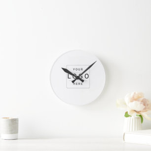 Benutzerdefiniertes Logo Runde Wanduhr