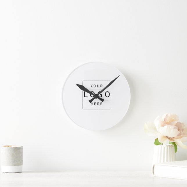Benutzerdefiniertes Logo Runde Wanduhr (Zuhause)