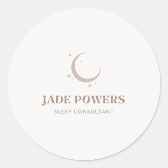 Benutzerdefiniertes Logo Runder Aufkleber (Vorderseite)