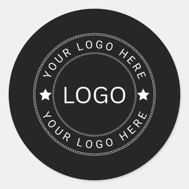 Benutzerdefiniertes Logo Runder Aufkleber (Vorderseite)