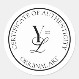 Benutzerdefiniertes Logo-Rundschreiben Runder Aufkleber