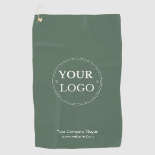 Benutzerdefiniertes Logo Sage Green Business Brand Golfhandtuch