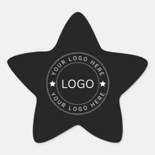Benutzerdefiniertes Logo Stern-Aufkleber