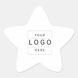 Benutzerdefiniertes Logo Stern-Aufkleber