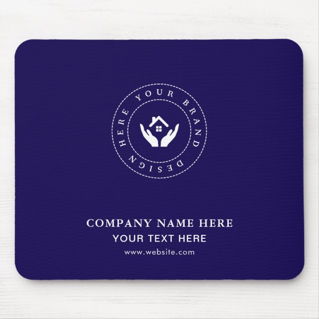 Benutzerdefiniertes Logo | Texbusiness Company Mousepad (Vorne)