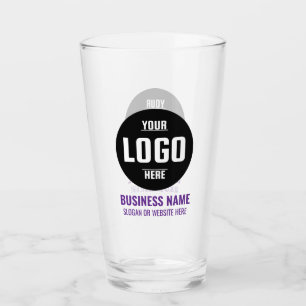 Benutzerdefiniertes Logo & Text 16oz personalisier Glas