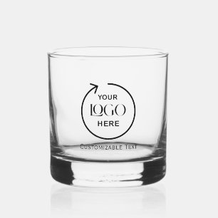 Benutzerdefiniertes Logo & Text Whiskeyglas Whiskyglas