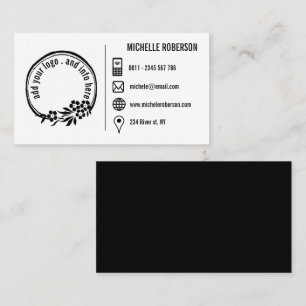Benutzerdefiniertes Logo und Basisinformationen Visitenkarte