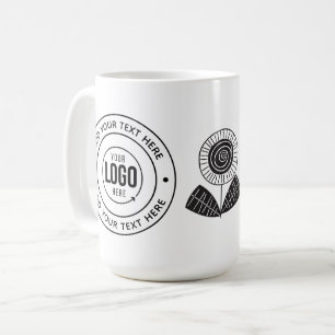 Benutzerdefiniertes Logo und Personalisierte Text- Kaffeetasse