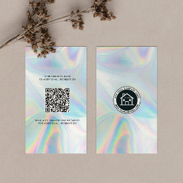 Benutzerdefiniertes Logo und QR-Code DIY Holograph Visitenkarte