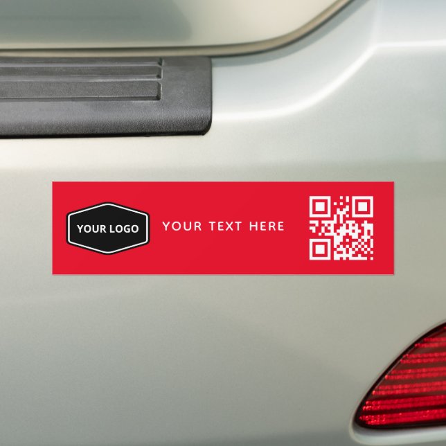 Benutzerdefiniertes Logo und QR-Code für Unternehm Autoaufkleber (Auf Auto)
